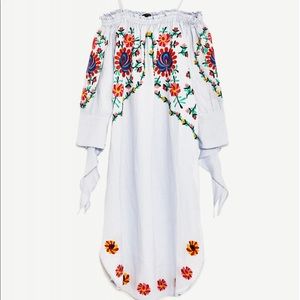 Zara Floral Embroidered Dress
